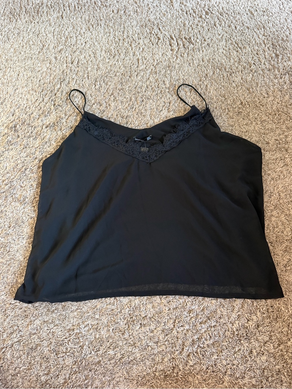 Boohoo Plus Size Lace Cami Tank Top